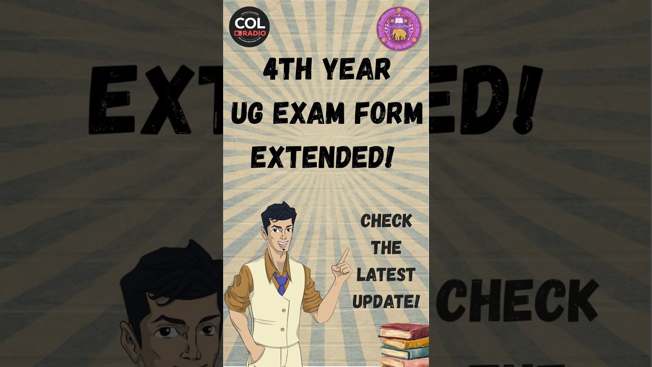 ⚡ 4th Year UG Exam Form Deadline EXTENDED! | SOL Latest Update
